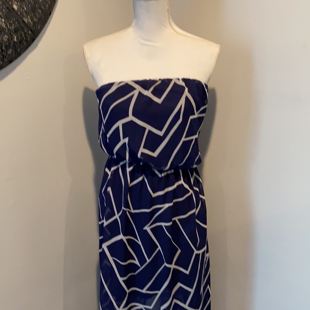 BLUE MAXI DRESS - Picture 2 of 3